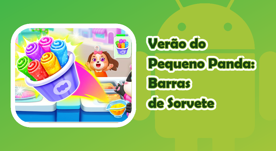 Capa do jogo Verão do Pequeno Panda: Barras de Sorvete para Android